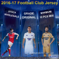Wholesale in stock customized top grade thailand quality soccer jersey with cheap price